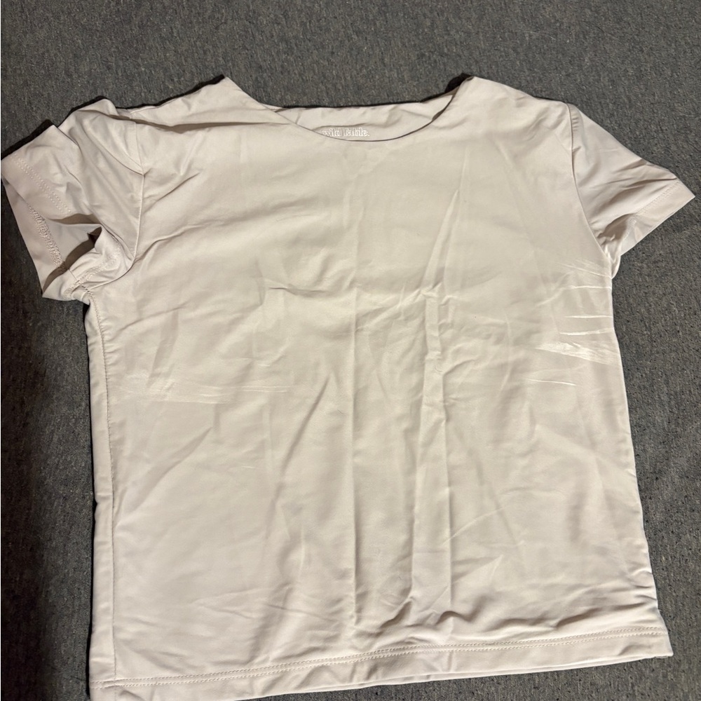 Wild Fable Cream Short Sleeve Tee